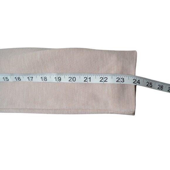 H&M Light Salmon Pink Knit One Button Relaxed Fit Modern Blazer Office Lined - Picture 12 of 12